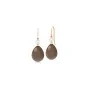 Julie Sandlau Elina Chocolate moonstone Øredobber Gullforgylt sølv YG14-HKS829WHPLCHMN