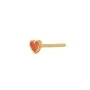 STINE A Jewelry Petit Love Heart Øredobbe Single Gullforgylt sølv 1181-02-Coral