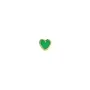 STINE A Jewelry Petit Love Heart Øredobbe Single Gullforgylt sølv 1181-02-Grass Green