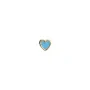 STINE A Jewelry Petit Love Heart Øredobbe Single Gullforgylt sølv 1181-02-Light Blue