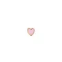 STINE A Jewelry Petit Love Heart Øredobbe Single Gullforgylt sølv 1181-02-Light Pink