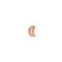 STINE A Jewelry Love Moon Øredobbe Single Gullforgylt sølv 1384-02-Light Pink