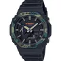 Casio G-Shock GA-2100SU-1AER klokke med Svart urskive og en urkasse med 46 mm i diameter og en Gummireim i Svart