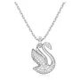 Swarovski Swan Pendant Halskjede Rustfritt Stål 5647872