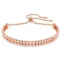 Swarovski Matrix Tennis Armbånd Roségullbelagt Rustfritt stål 5677823