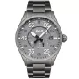 AVI-8 AV-4073-44 klokke med Grå urskive og en urkasse med 42 mm i diameter og en Lenke i Grå, Sølv