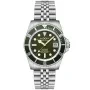Duxot Atlantica Diver DX-2057-DD klokke med Grønn urskive og en urkasse med 42 mm i diameter og en Lenke i Sølv