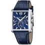 Festina Chrono Timeless F20636/2 klokke med Blå urskive og en urkasse med 38 mm i diameter og en Skinnreim i Blå