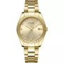 Lugano Elegance L0002 klokke med Gull urskive og en urkasse med 19 mm i diameter og en Lenke i Gull