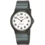 Casio Timeless MQ-24-7B2LEG klokke med Hvit urskive og en urkasse med 35 mm i diameter og en Gummireim i Svart