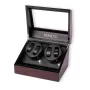Dissing Watch Winder 4 klokker Rød Tre 0000271