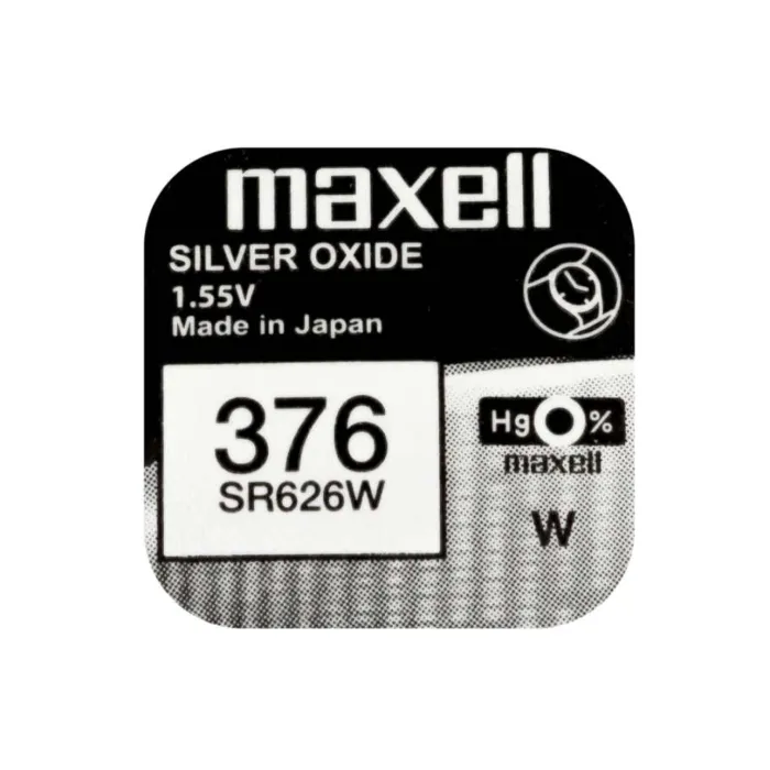Maxell Maxell 376 Knappcellebatteri 1 Stk. SR626W-M - Ditur