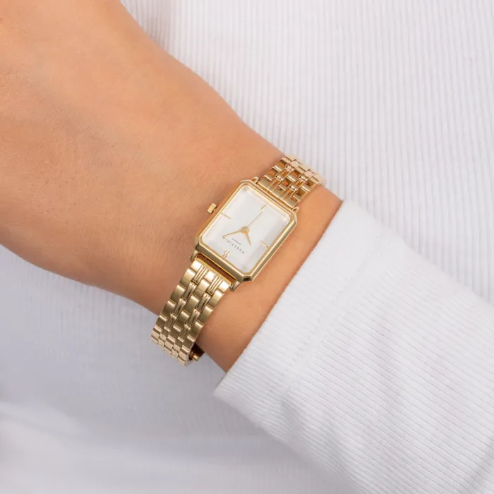The Octagon XS Mesh White Gold