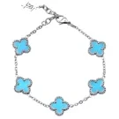 SKØR Clove Sky blue Armbånd Rustfritt Stål SK0040