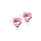 Blomdahl Heart Øredobber Plast 15-0121-24