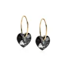 Blomdahl Heart Øredobber Titanium 15-1355-12