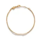 ANNI LU Slim Pearly Armbånd Forgylt messing 252-10-04