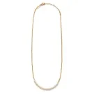 ANNI LU Slim Pearly Halskjede Forgylt messing 252-20-21