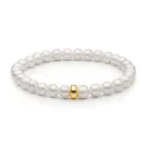 Gaura Natural Pearls Pearl Armbånd Gullforgylt sølv 252-34B