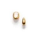 ANNI LU Golden Curve Øredobber Forgylt messing 261-30-66