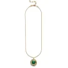 ANNI LU Malachite Halskjede Forgylt messing 262-20-37