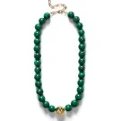 ANNI LU Malachite Halskjede Forgylt messing 262-20-41