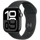 Pre-owned Apple Watch Series 10 GPS 42mm Jet Black Aluminium Sport Band M/L MWWF3