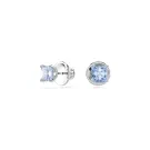 Swarovski Matrix Stud Øredobber Metall forsølvet 5723561