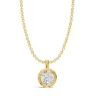 Alier Studio Elise Solitaire Halskjede Gull 0,50 ct. AS008