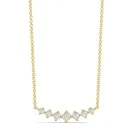 Alier Studio Linea Diamond Cluster Halskjede Gull 0,33 ct. AS009