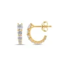 Alier Studio Elara Diamond Hoop Øredobber Gull 0,992 ct. AS019