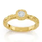 Alier Studio Muse Diamond Solitaire Ring Gull 0,32 ct. AS025