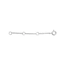 Enamel Extender Chain Halskjede Sølv B69S
