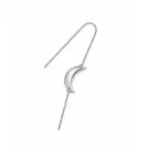 Jane Kønig Big Half Moon NO. 2 chain Øredobbe Single Rustfritt Stål BHME-AW26-SS-S