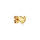 Jane Kønig Bruised Heart Stud Øredobbe Single Gullforgylt sølv BHS-SS23-G