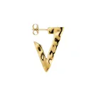 Jane Kønig Bruised Triangle Øredobbe Single Gullforgylt sølv BTH-SS23-G