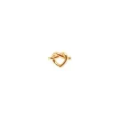 Jane Kønig Big Tied Heart Stud Øredobbe Single Gullforgylt sølv BTHS-AW25-G