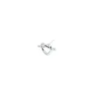 Jane Kønig Big Tied Heart Stud Øredobbe Single Sølv BTHS-AW25-S