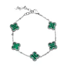 SKØR Clove Silver Green Armbånd Rustfritt Stål SK0047