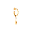 Jane Kønig Drippy Øredobbe Single Gullforgylt sølv DHPD-AW22-G