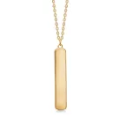 Avilé Jewelry Anchor Plate Halskjede Gullforgylt sølv Di002-GP