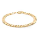 IX Studios Chunky Curb Armbånd Gullforgylt sølv DMV0318GD
