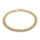 Captena Panzer Golden Steel Bracelet 5 mm Armbånd Rustfritt Stål DU20016