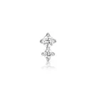 Anie Haie Double Sparkle Barbell Øredobber Sølv E035-07H
