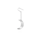 Jane Kønig Half Moon NO. 2 Pearl Earring Øredobbe Single Rustfritt Stål HMPE-AW26-SS-S