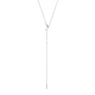 Jane Kønig Half Moon NO. 2 Tie Necklace Halskjede Rustfritt Stål HMTN-AW26-SS-S
