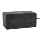 Karlsson Alarm clock Block w. phone charger Vekkeklokke KA5933BK