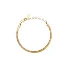Mockberg Thin Snake Medium Armbånd Gullforgylt Rustfritt Stål MO572