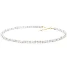 Gaura Natural Pearls Pearl Halskjede Gullforgylt sølv PYFORW555