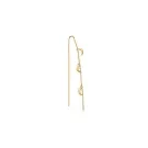 Jane Kønig Small Half Moon NO. 2 Chain earring Øredobbe Single Rustfritt Stål SHMC-AW26-SS-G
